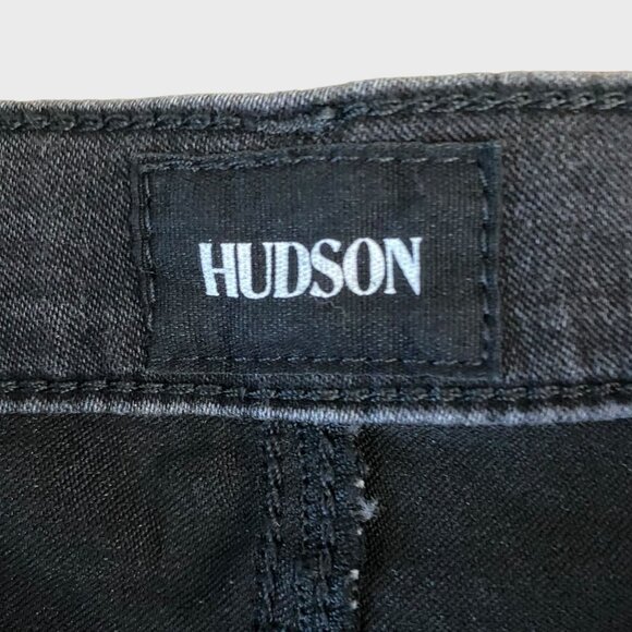 Hudson Krista Super Skinny Ankle Jeans Women's 30 Faded Black Wash Mid-Rise New - Picture 8 of 11